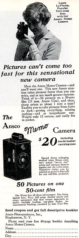 Agfa Ansco Memo (1927)