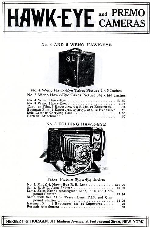 Kodak Folding Hawkeye No. 3