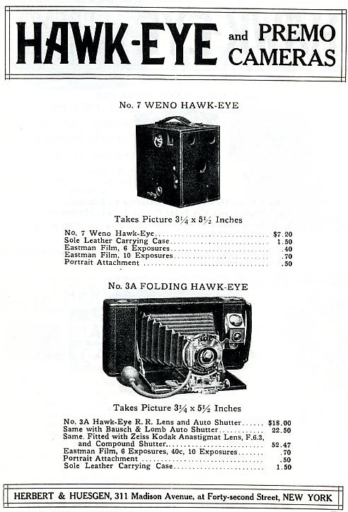 Kodak Folding Hawkeye No. 3A