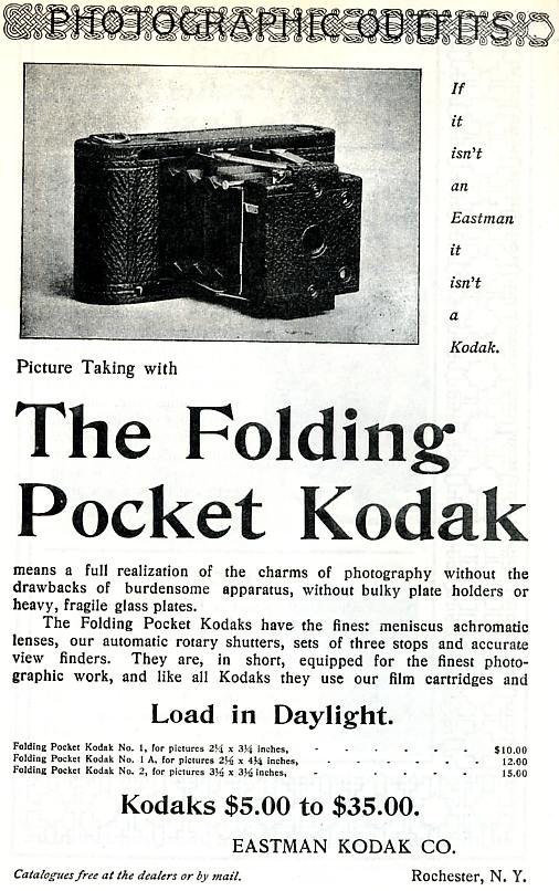Kodak Folding Pocket No. 1A (Frontauszug)