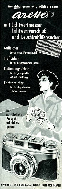 Apparate & Kamerabau Arette Ib