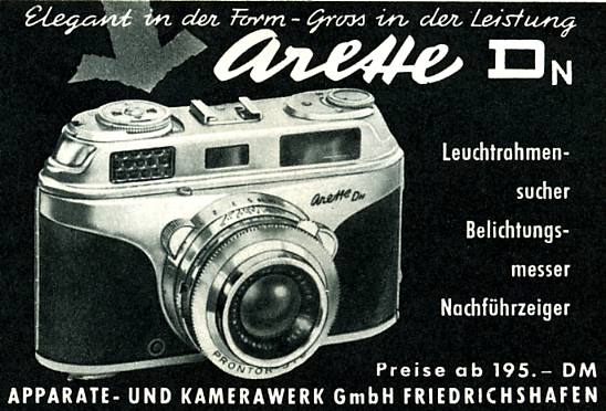 Apparate & Kamerabau Arette DN