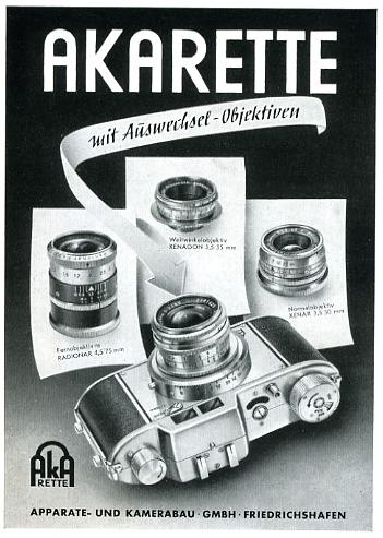 Apparate & Kamerabau Akarette II