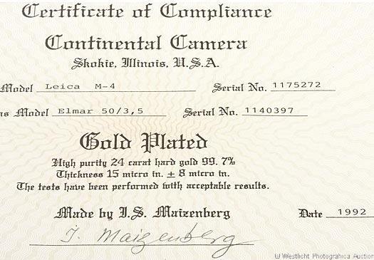 Leica M4 gold