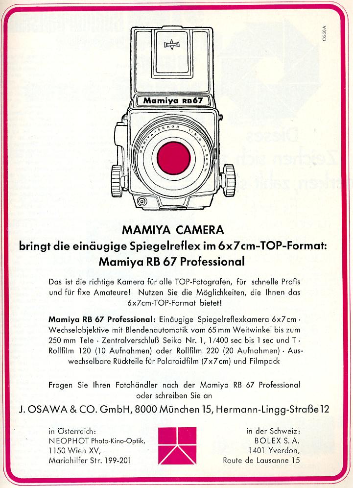Mamiya RB 67 Professional